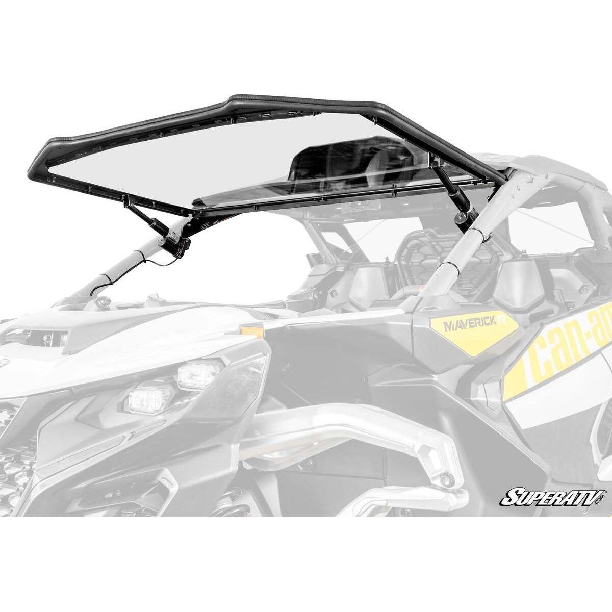 SuperATV 2024+ Can-Am Maverick R Maxdrive Power Flip Windshield