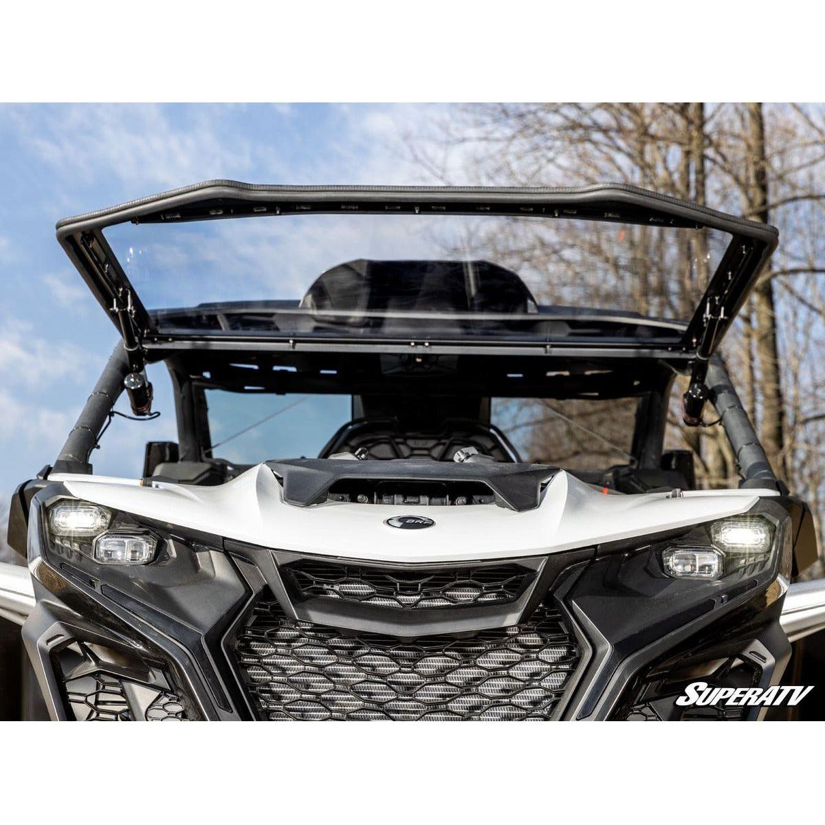 SuperATV 2024+ Can-Am Maverick R Maxdrive Power Flip Windshield