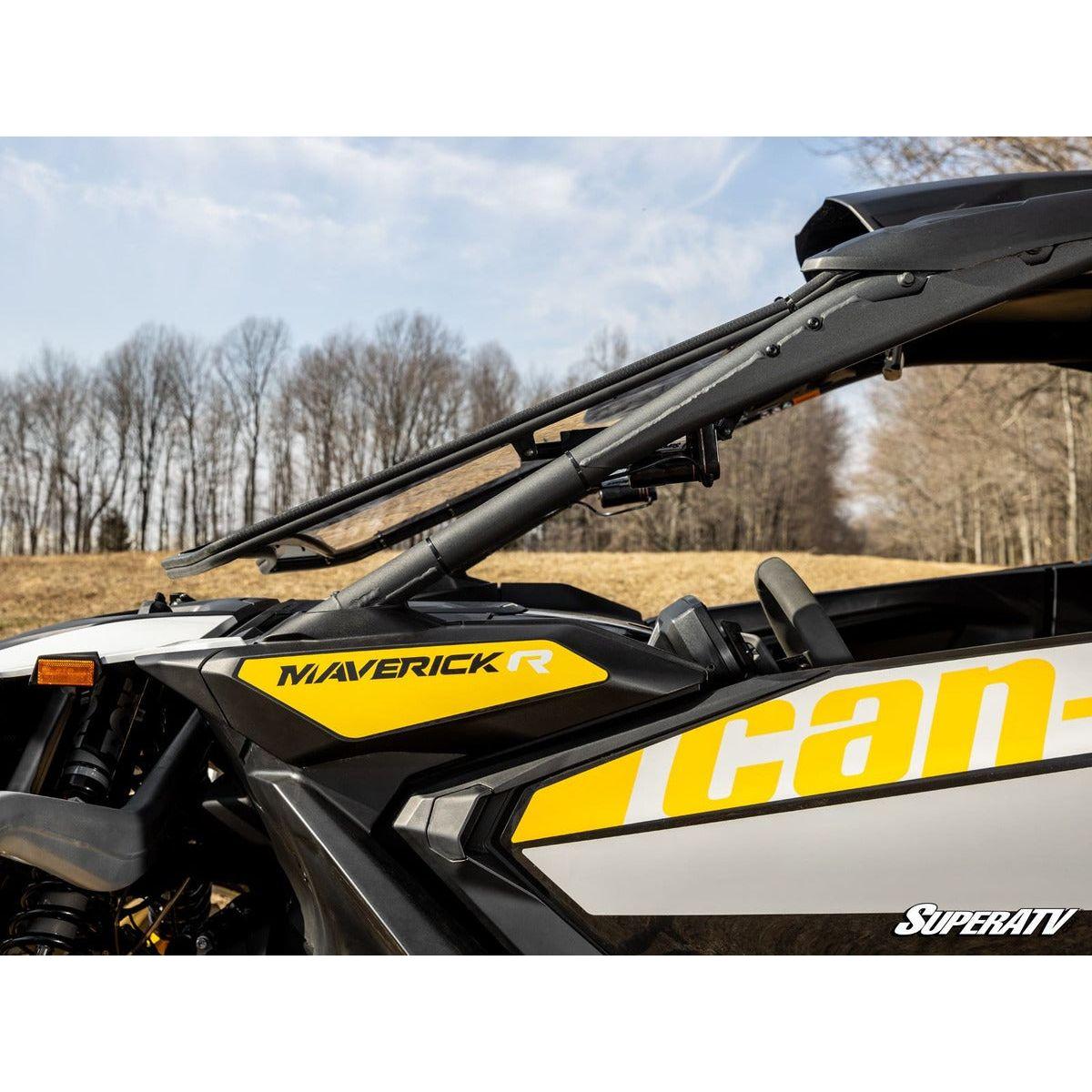 SuperATV 2024+ Can-Am Maverick R Maxdrive Power Flip Windshield