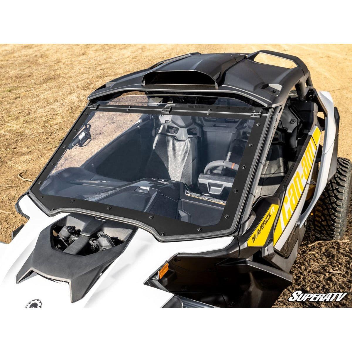 SuperATV 2024+ Can-Am Maverick R Maxdrive Power Flip Windshield