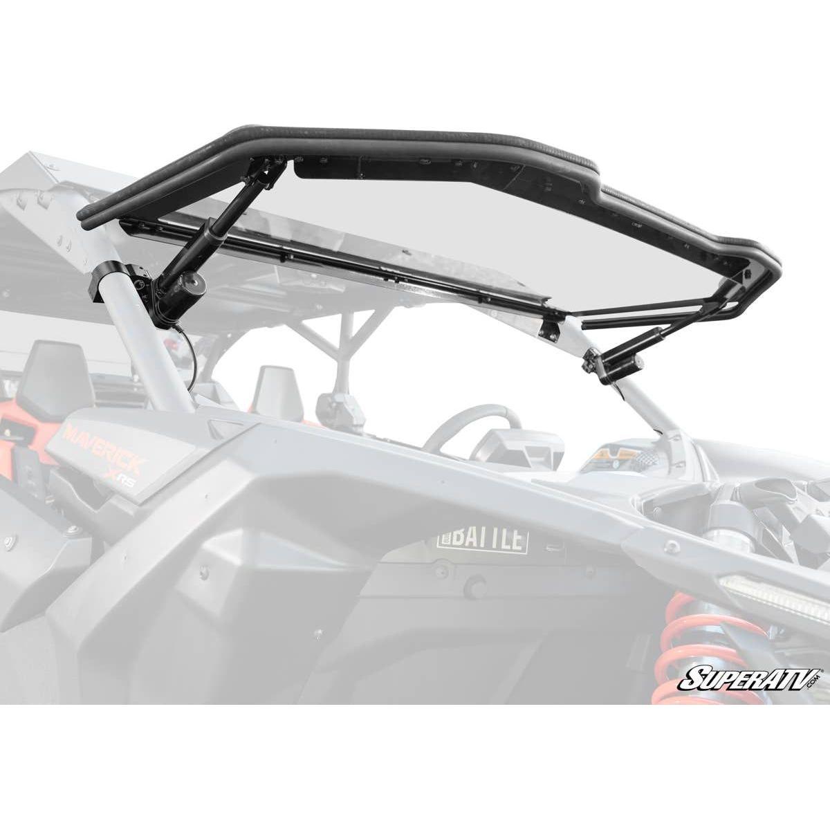 SuperATV 2017+ Can-Am Maverick X3 Maxdrive Power Flip Windshield