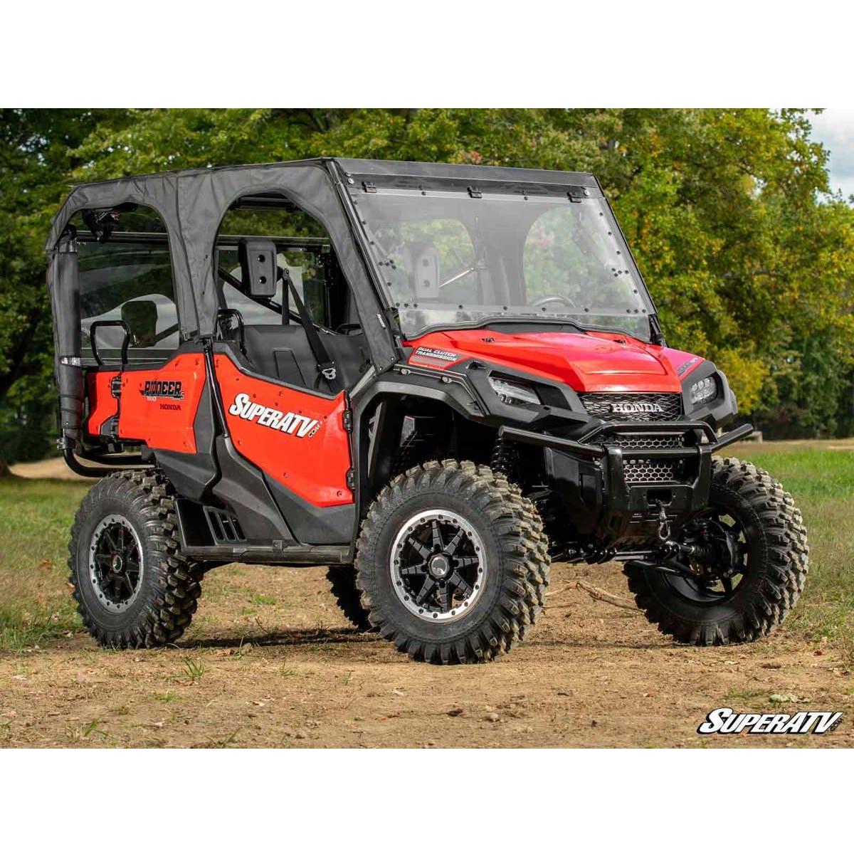 SuperATV 2016+ Honda Pioneer 1000 Maxdrive Power Flip Windshield