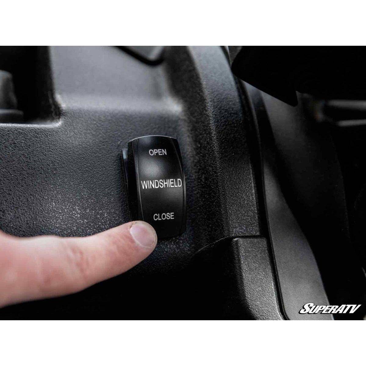 SuperATV 2016+ Honda Pioneer 1000 Maxdrive Power Flip Windshield