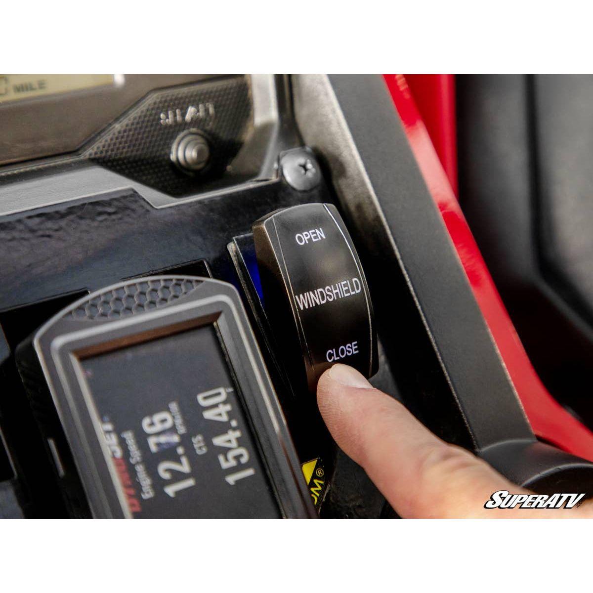 SuperATV - 2019+  Honda Talon 1000 Maxdrive Power Flip Windshield