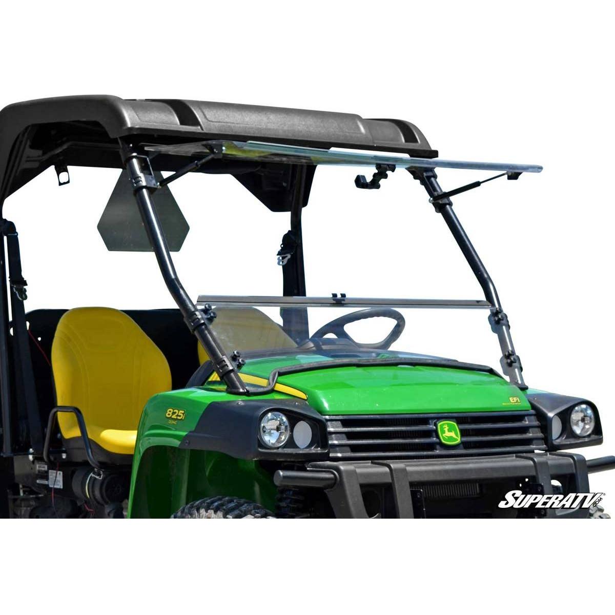 SuperATV John Deere Gator Scratch Resistant Flip Windshield