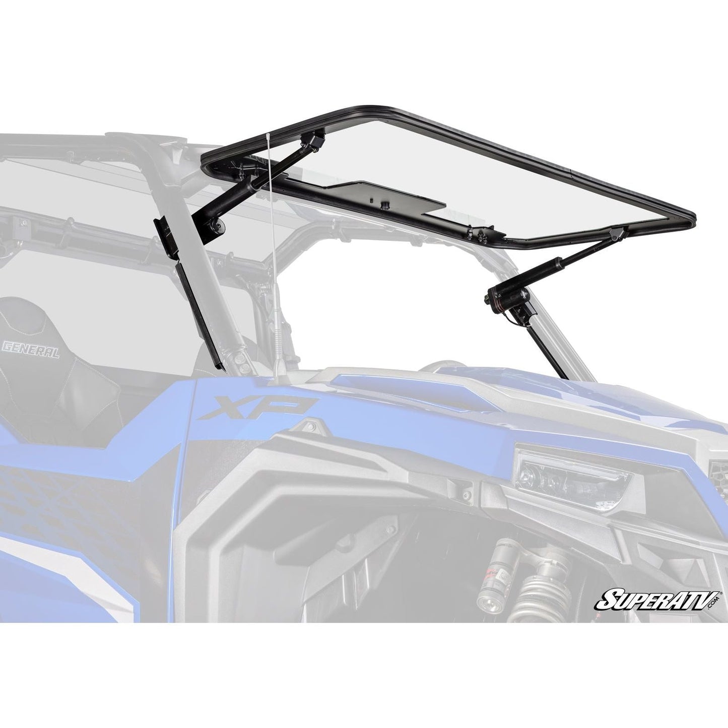 SuperATV - 2016+ Polaris General 1000 Max Drive Power Flip Glass Windshield