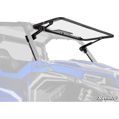 SuperATV - 2016+ Polaris General 1000 Max Drive Power Flip Glass Windshield