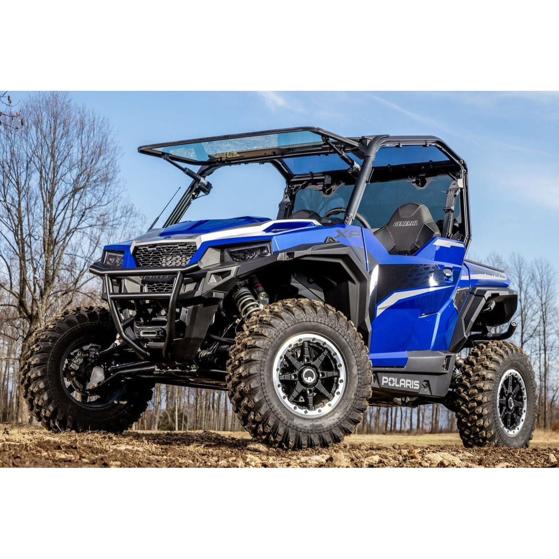 SuperATV - 2016+ Polaris General 1000 Max Drive Power Flip Glass Windshield