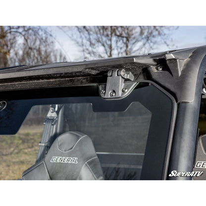 SuperATV - 2016+ Polaris General 1000 Max Drive Power Flip Glass Windshield