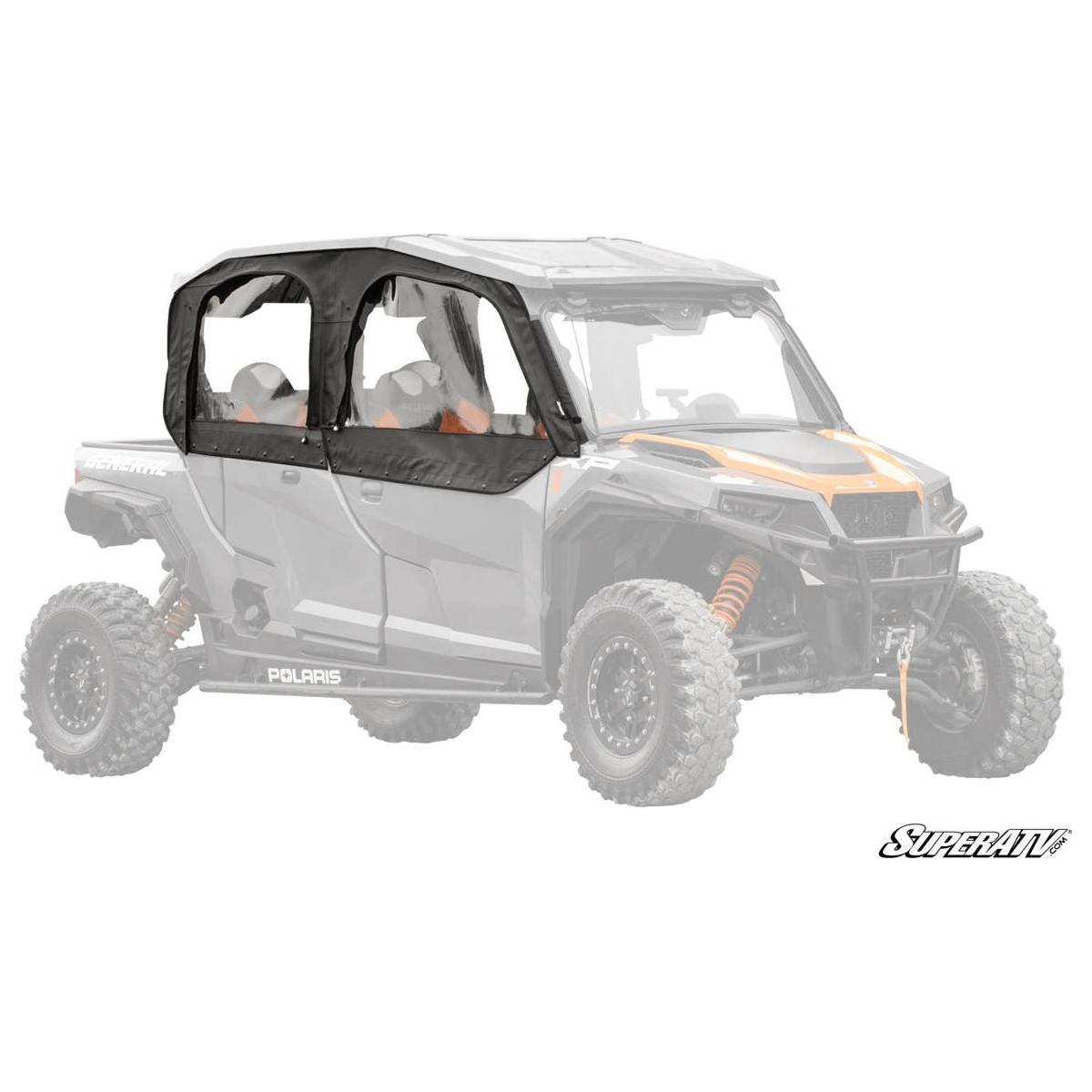 SuperATV - 2016+ Polaris General 1000 Primal Soft Cab Enclosure Upper Doors