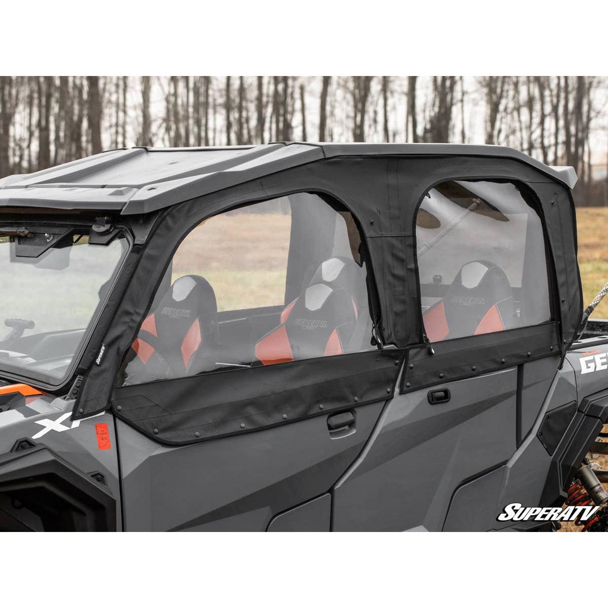 SuperATV - 2016+ Polaris General 1000 Primal Soft Cab Enclosure Upper Doors