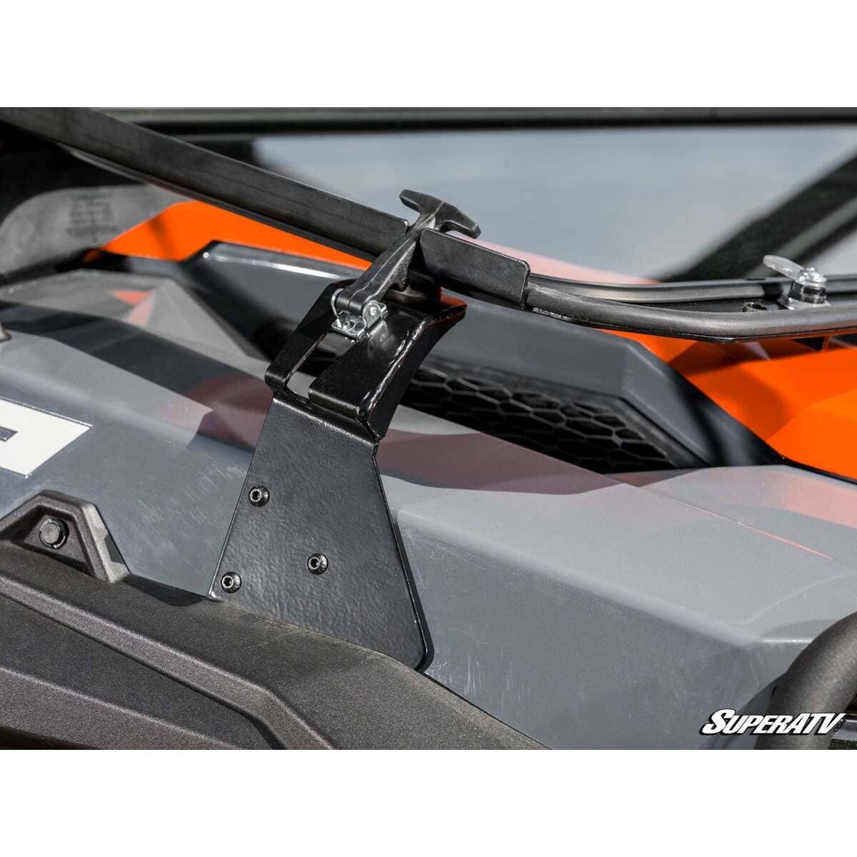 SuperATV - 2020+ Polaris General XP 1000 Flip-Down Glass Windshield