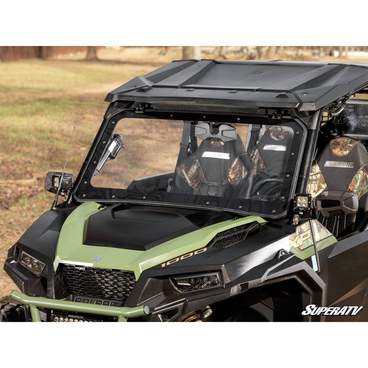 SuperATV 2020+ Polaris General XP 1000 Maxdrive Power Flip Windshield