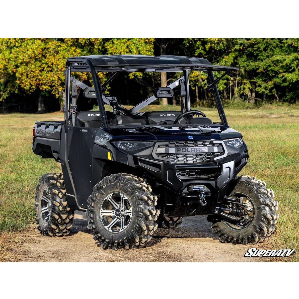SuperATV 2020+ Polaris Ranger 1000 MaxDrive Power Flip Glass Windshield