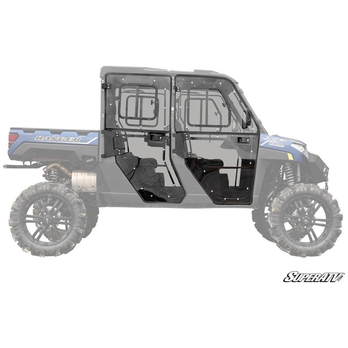 SuperATV 2019-2021 Polaris Ranger XP 1000 Crew Convertible Cab Enclosure Doors