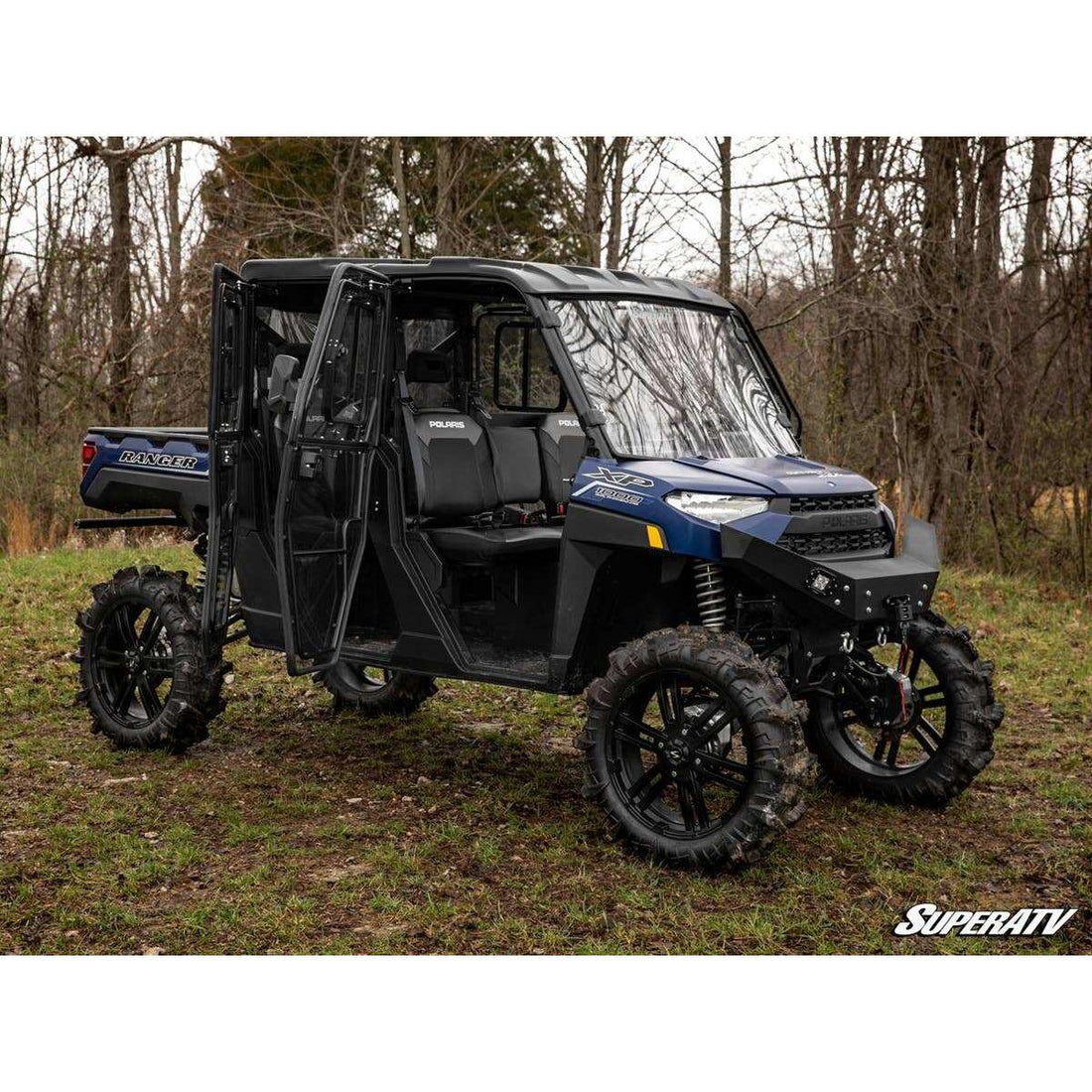 SuperATV 2019-2021 Polaris Ranger XP 1000 Crew Convertible Cab Enclosure Doors