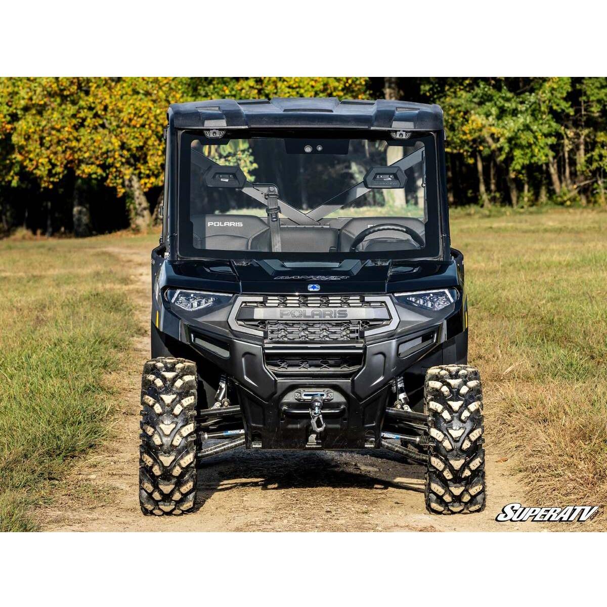 SuperATV 2015-2016 Polaris Ranger XP 570 MaxDrive Power Flip Glass Windshield