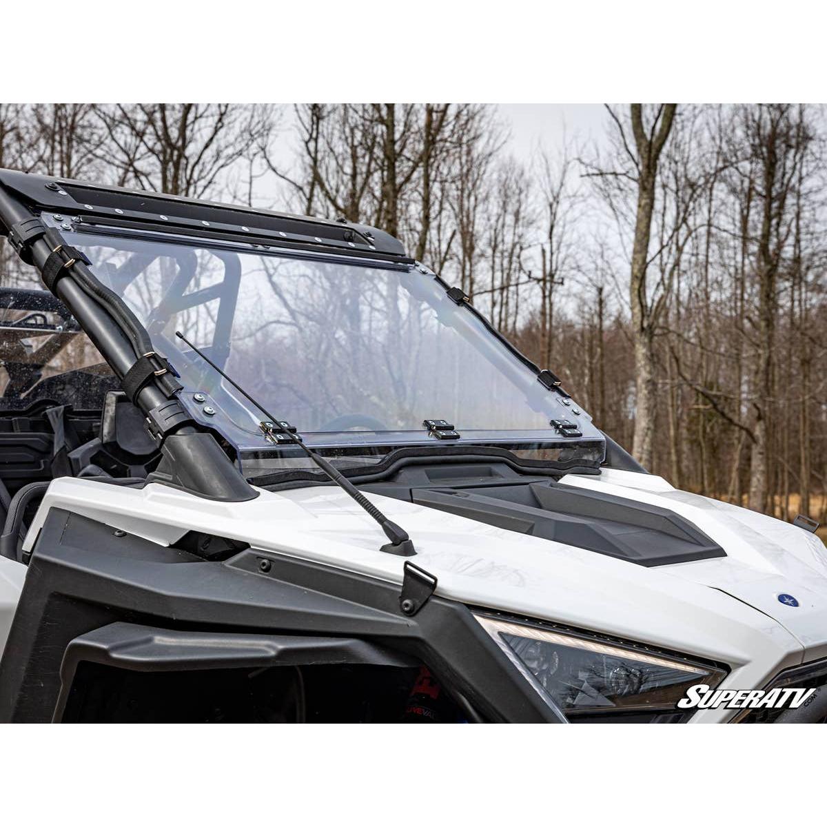 SuperATV- 2020+ Polaris RZR Pro XP Scratch Resistant Flip Down Windshield