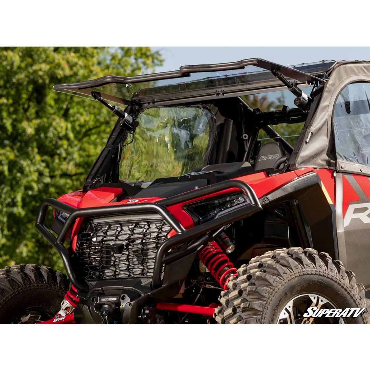 SuperATV 2024+ Polaris RZR XP Maxdrive Power Flip Windshield