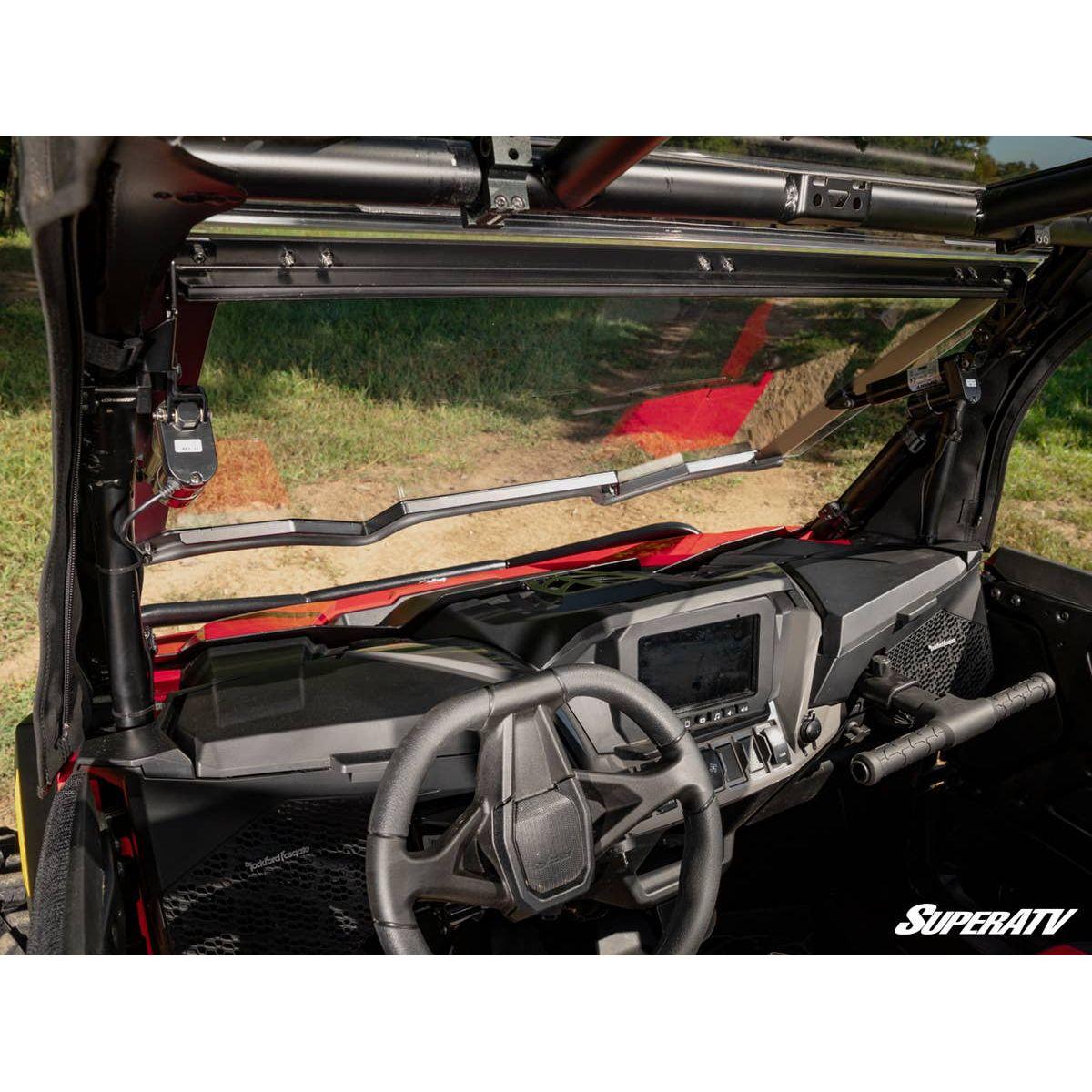 SuperATV 2024+ Polaris RZR XP Maxdrive Power Flip Windshield