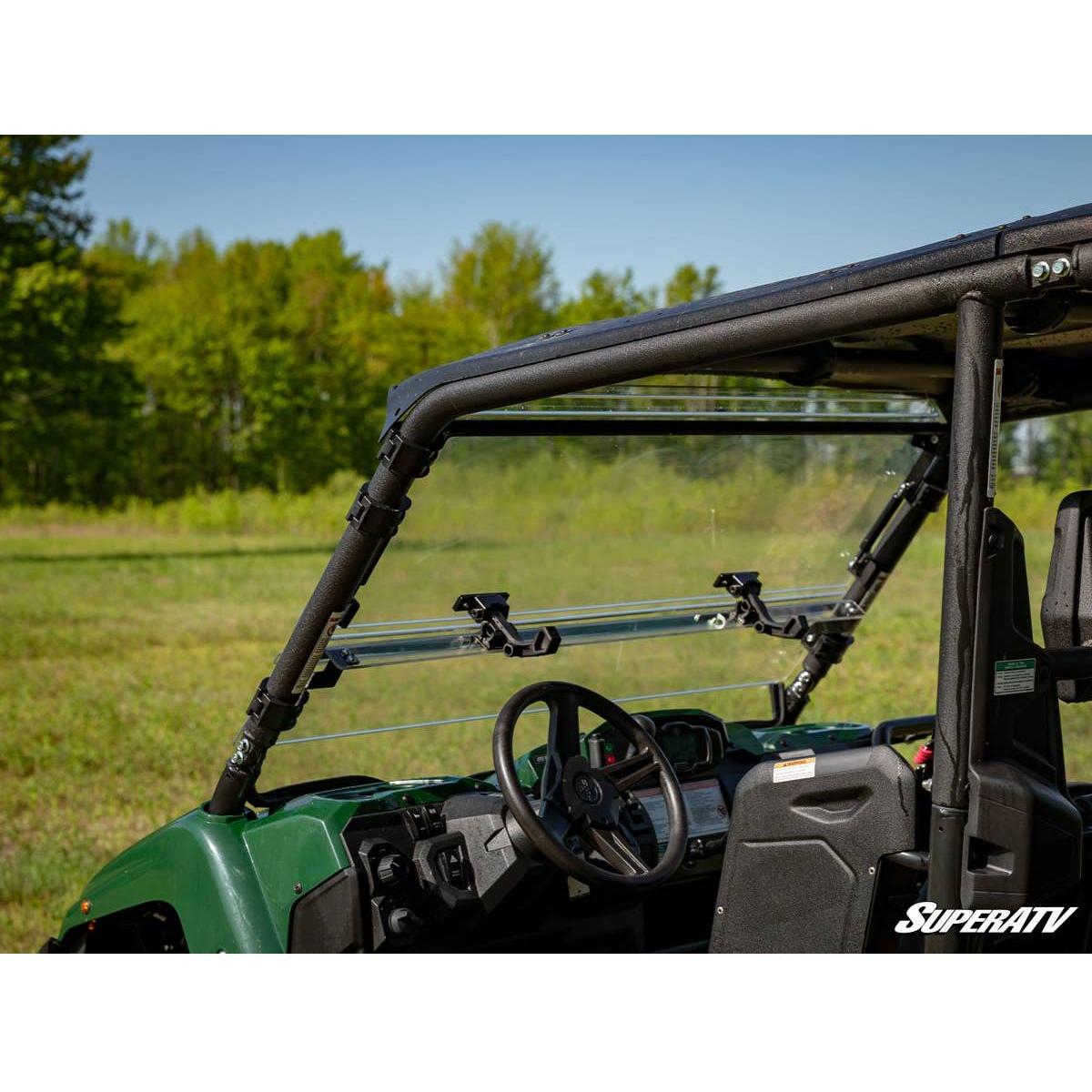 SuperATV 2014+ Yamaha Viking Scratch Resistant Flip Windshield