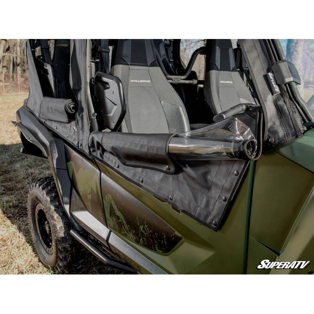 SuperATV 2021+ Yamaha Wolverine RMAX 1000 Primal Soft Cab Enclosure Upper Doors