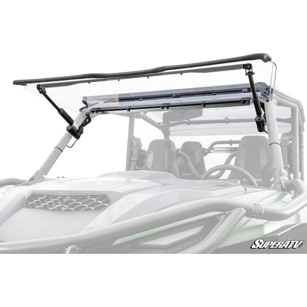 SuperATV - 2021+ Yamaha Wolverine RMAX Max Drive Power Flip Windshield