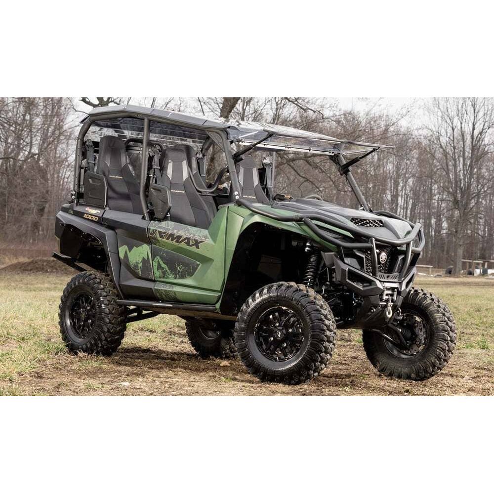 SuperATV - 2021+ Yamaha Wolverine RMAX Max Drive Power Flip Windshield