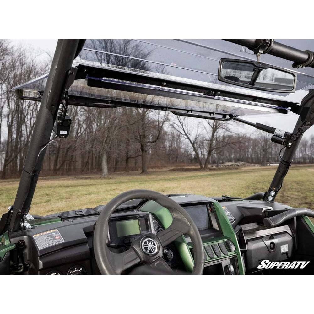 SuperATV - 2021+ Yamaha Wolverine RMAX Max Drive Power Flip Windshield