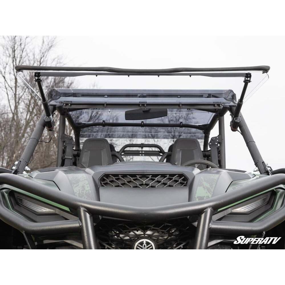 SuperATV - 2021+ Yamaha Wolverine RMAX Max Drive Power Flip Windshield
