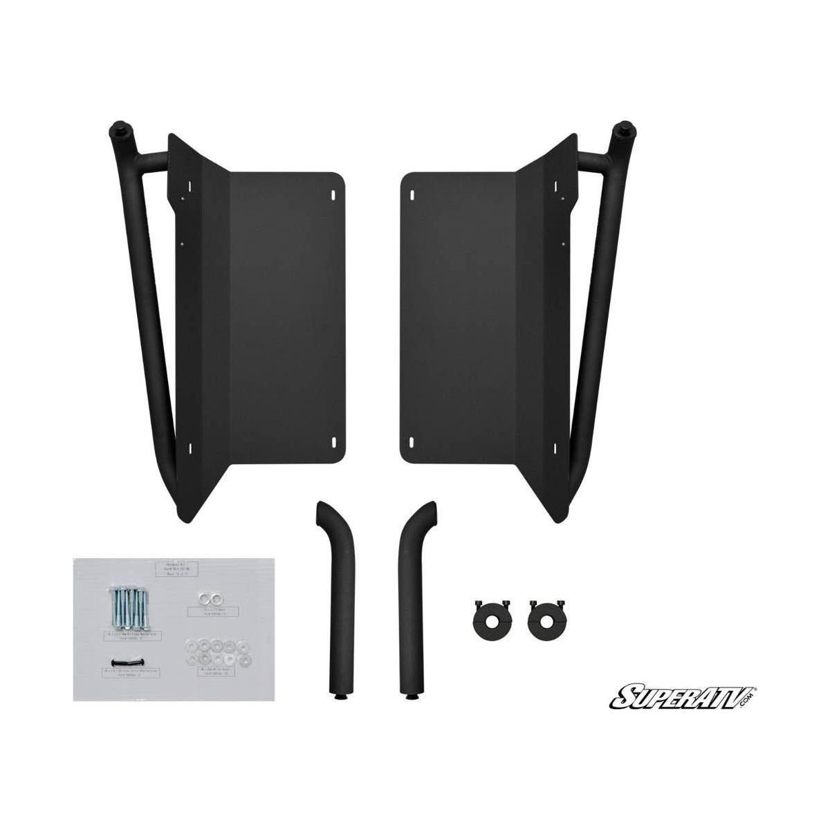 SuperATV 2016+ Yamaha YXZ Heavy Duty Nerf Bars - Black