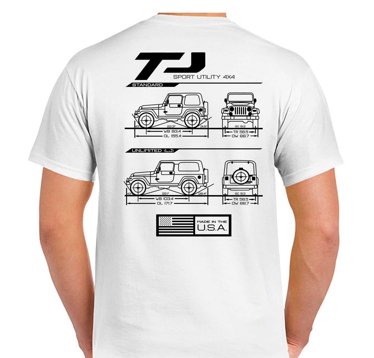 TJ/LJ Blueprint T-Shirt