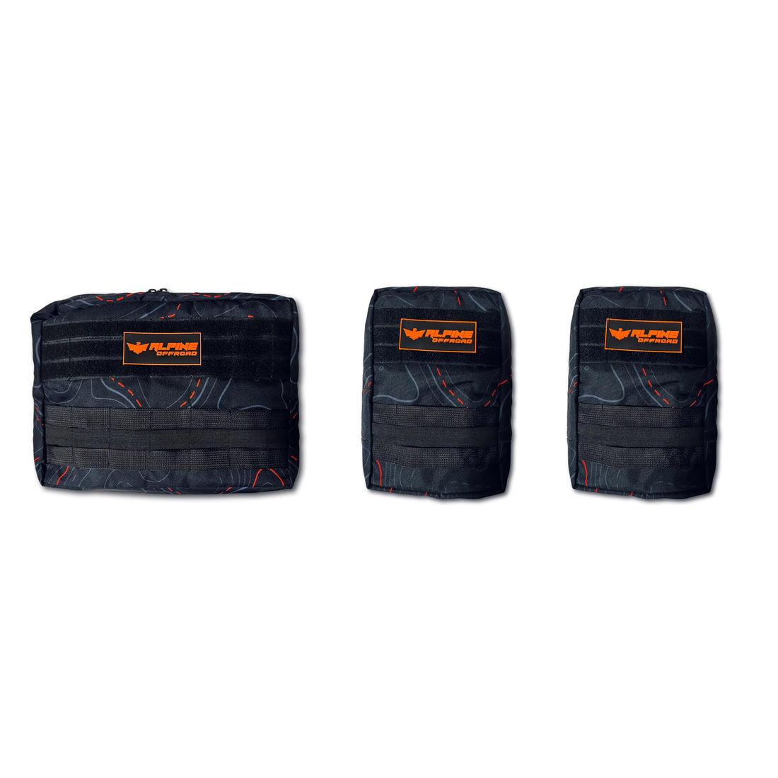 Topo Molle Pouch Set- includes 2 medium and 1 large bags) Alpine Offroad