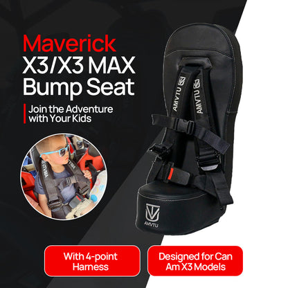 Maverick X3 and X3 Max Front/Rear Bump Seat (2017+)