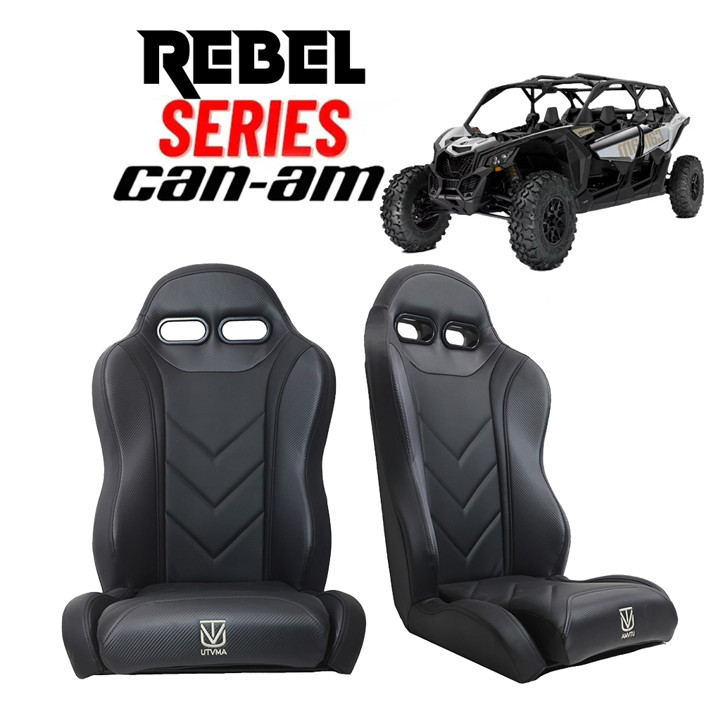"Rebel" Series Pair of Front Suspension Bucket Seats Maverick X3 2 or 4 Seater (2017-2025)