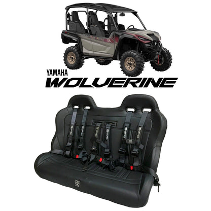 Yamaha Wolverine X4 Rear Bench Seat (2018+) W Harnesses