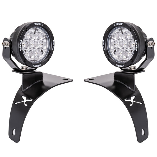 18+ Jeep JL / '20+ Jeep Gladiator Cowl Light Kit (With 4.7" CG2 Light Cannon)