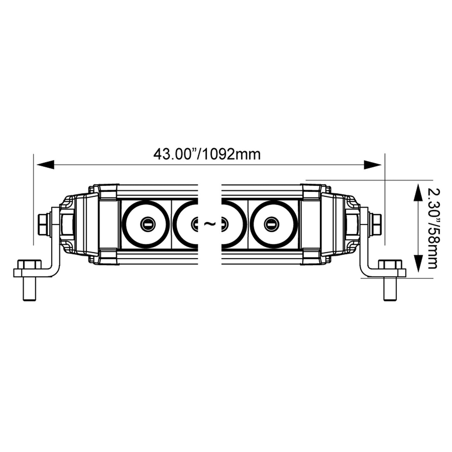 40" XPL Curved LED Light Bar