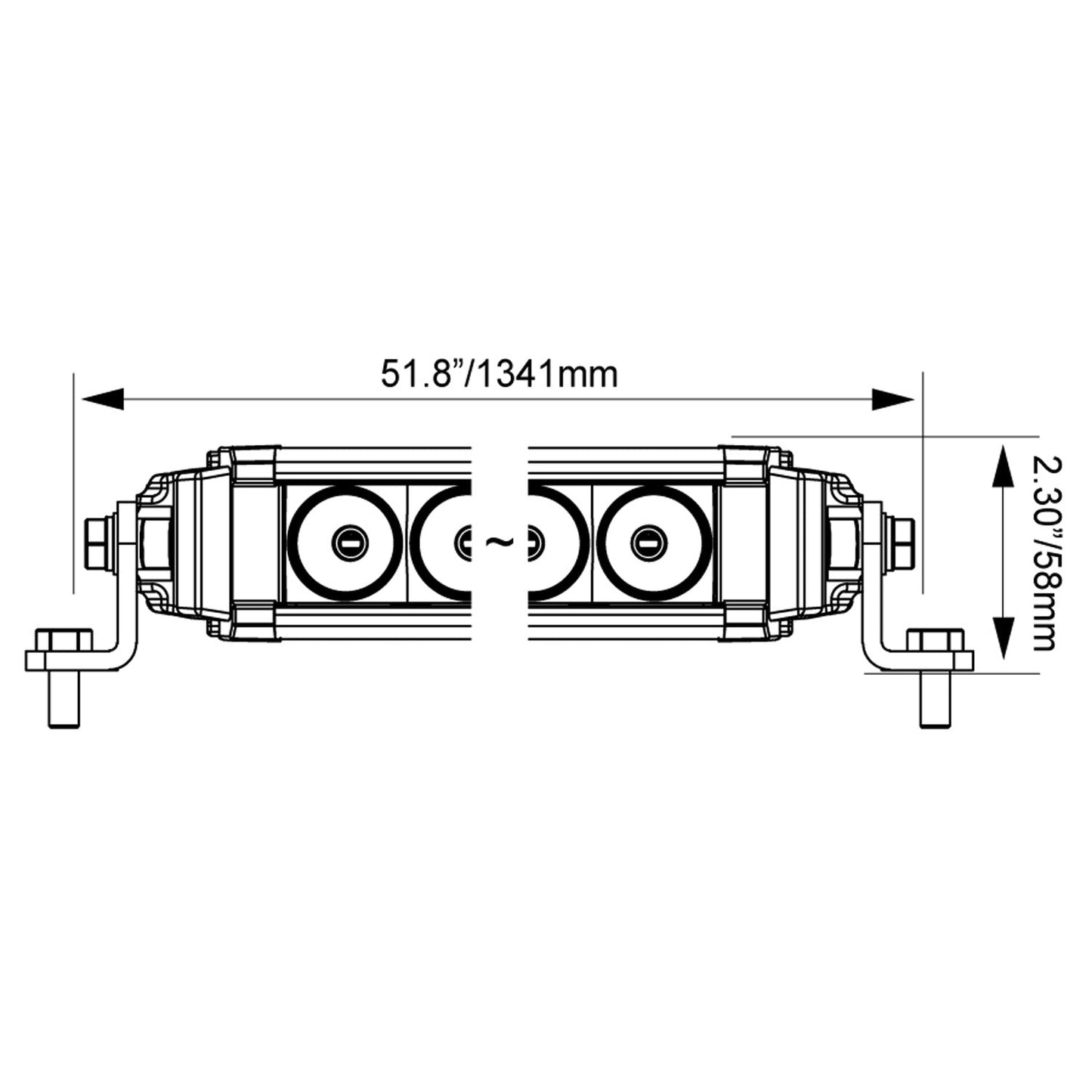 54" XPL Curved LED Light Bar